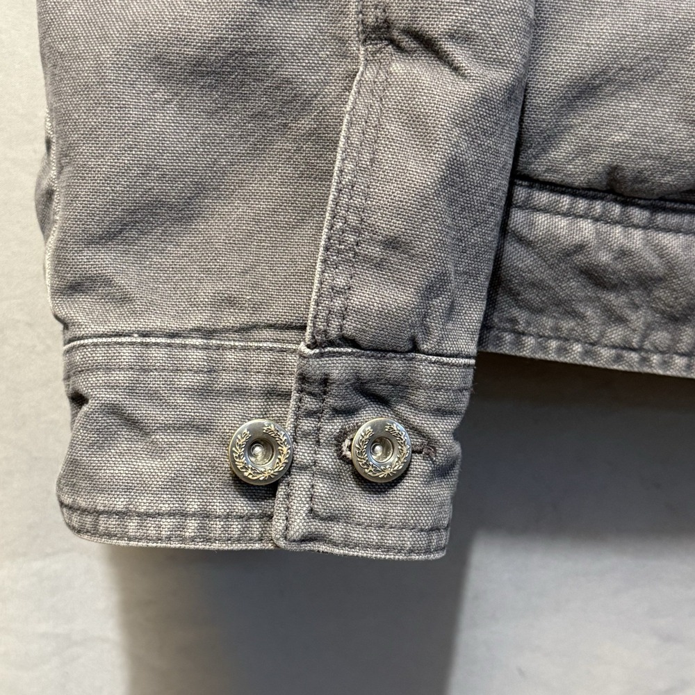 Woolrich Jacket Mens‎ XXL Gray Sherpa Lined Chore Coat Workwear Corduroy Collar - Picture 3 of 13